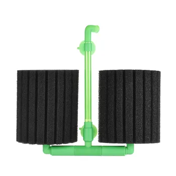 

Aquarium Double Head Biochemical Sponge Water Filter for Aquarium Fish Tank Fry Shrimp Breeding Oxygen Air Pump Accessory