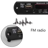 Bluetooth v3.0 + EDR   MP3 WMA  MP3     w/TF Slot/USB/FM/ 