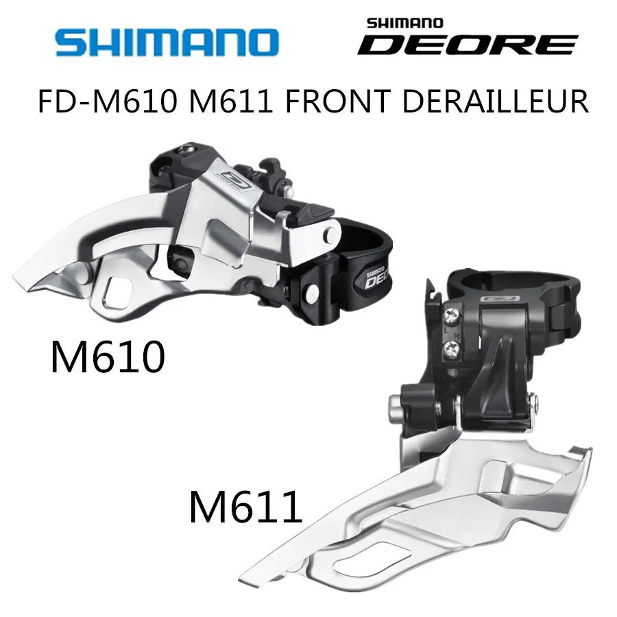 SHIMANO DEORE FD M610 M611 передний переключатель M610 M611 MTB переключатель 30 скоростей передний переключатель