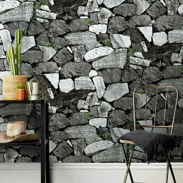 Home Wallpaper Pattern aliexpress : buy vintage 3d pvc brick stone wallpaper for Home Wallpaper Pattern aliexpress : buy vintage 3d pvc brick stone wallpaper for