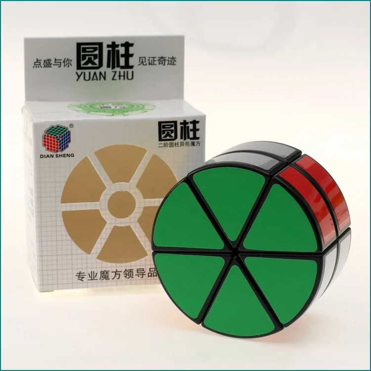 Двухслойный цилиндр DianSheng, 2x2 слоя, лепестковая колонна, магический куб, скоростные Обучающие игрушки-пазлы, специальные игрушки