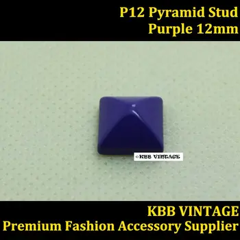 

10PC Purple Pyramid Studs Punk Rock DIY Rivet Spike1/2"