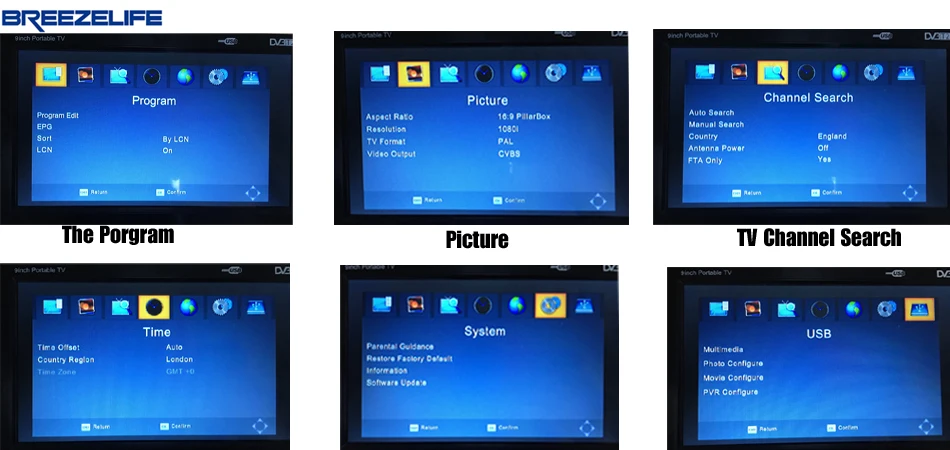 portable tv for car