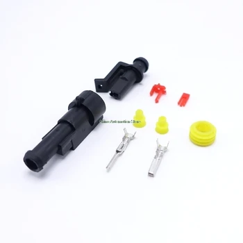 

50 Sets 1 Pin AMP 1.5 ConnectorsDJ7011-1.5-11/21 Waterproof Electrical Wire Connector,Xenon lamp connector Automobile Connectors