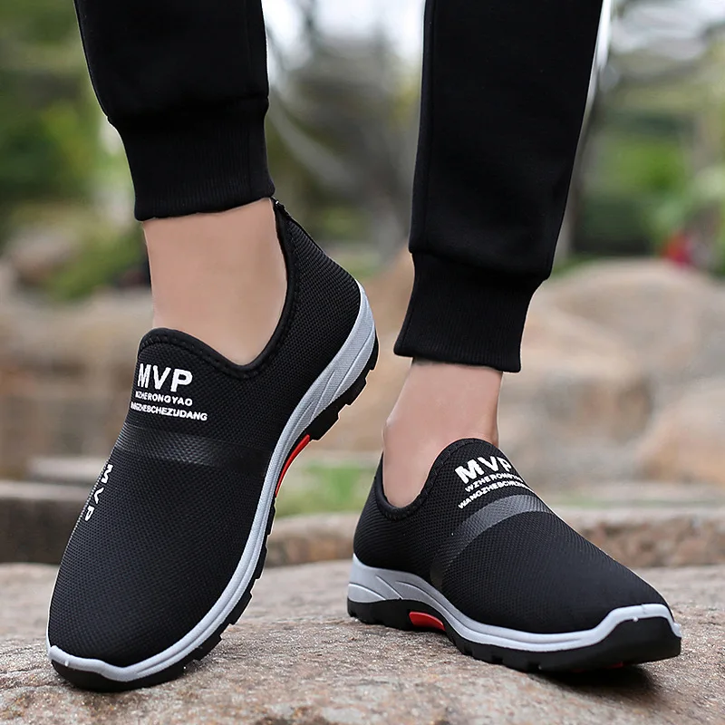 

2019 Spring Sneakers Men Casual Shoes Air Mesh Shoes For Men Loafers Black Fashion Sneakers Mens Trainers Sapato Masculino