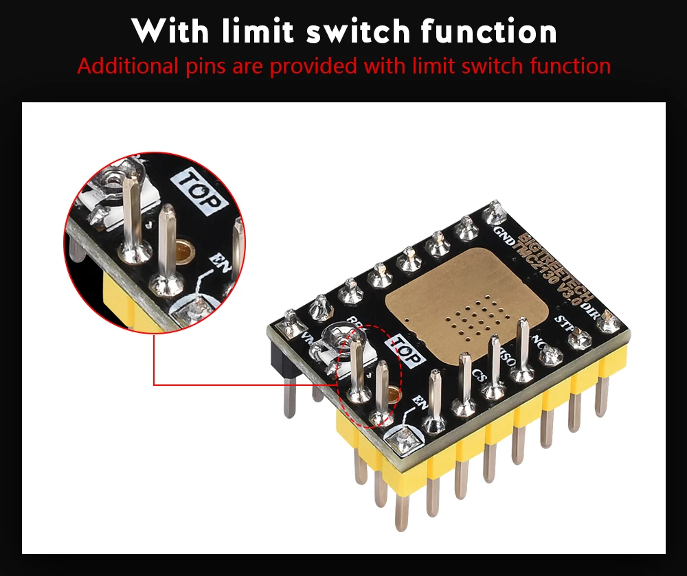 BIQU BIGTREETECH TMC2130 V3.0 SPI Драйвер шагового двигателя VS TMC2208 TMC2100 драйвер для SKR V1.3/V1.1 3D принтер плата контроллера