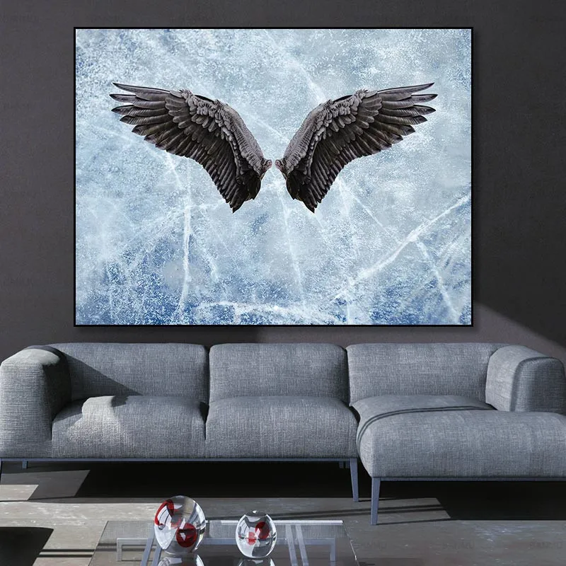 Picture Canvas painting wall art wings poster home Decorative art wall for room painting wall pictures for living room Unframed Picture Canvas painting wall art wings poster home Decorative art wall for room painting wall pictures for living room Unframed