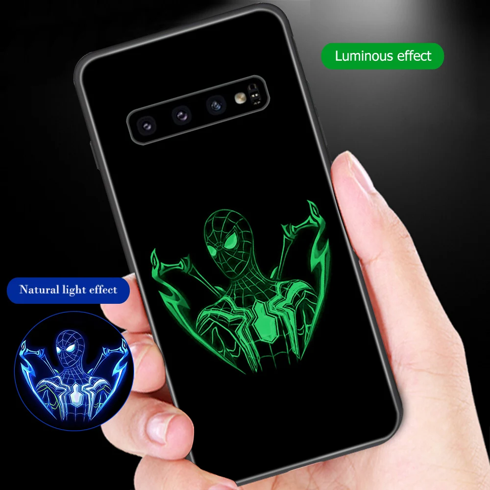ciciber Marvel Spider-Man for Samsung Note 9 8 Case Back Cover Galaxy S10e S10 S9 S8 Plus S9+ S10+ S8+ Glass Cases |