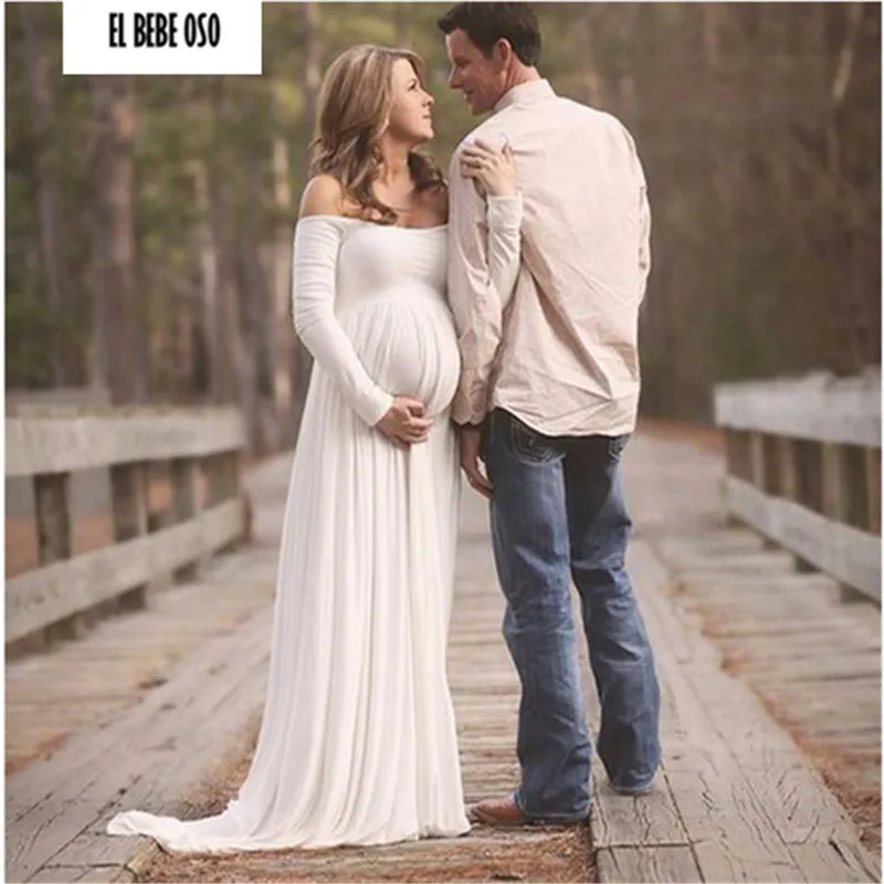 white maxi dress maternity