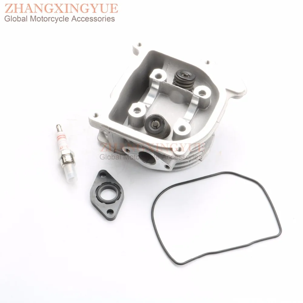 

39mm-52mm NON EGR Cylinder Head Kit & A7TC Spark Plug for SYM Fiddle 2 Orbit 1 Symply 50 AC -08 AV05W -6 GY6 50cc 139QMB 4T