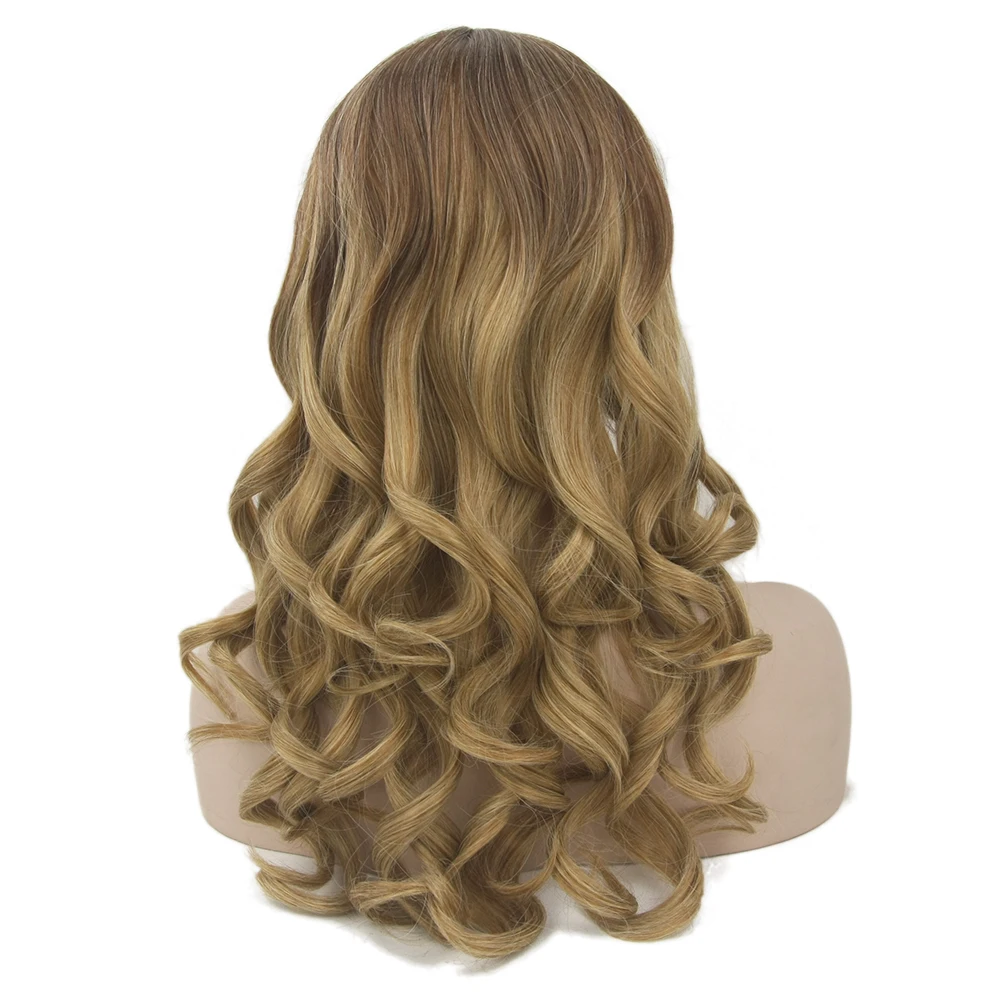 Perucas de Fibra de Resistência ao Calor Parte do Cabelo Soowee Cabelo Sintético Longo Encaracolado Cosplay Peruca Feminina