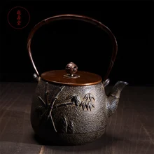 Элегантный Изысканный чугунный чайник набор японский чайный горшок 1300 мл Посуда Кунг Фу Infusers чай церемония инструменты лучший подарок
