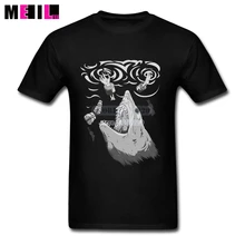 XXXL Human Sushi Casual Males T-shirt Giant Shark Short Sleeve Cotton Custom Have T Shirts Made