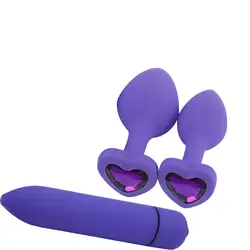 Вибратор драгоценностями базы Butt Вилки анал прыгающие яйца, вибратор тренер Секс-игрушки фиолетовый анальный плагин сайт Prostata массаж 19Mer19