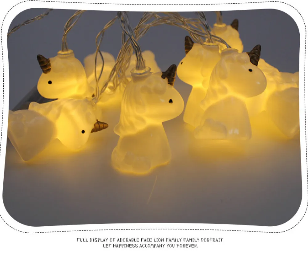 

Led battery box5 pieces Unicorn light series Meng Meng series of children's room decoration lights Christmas lights string
