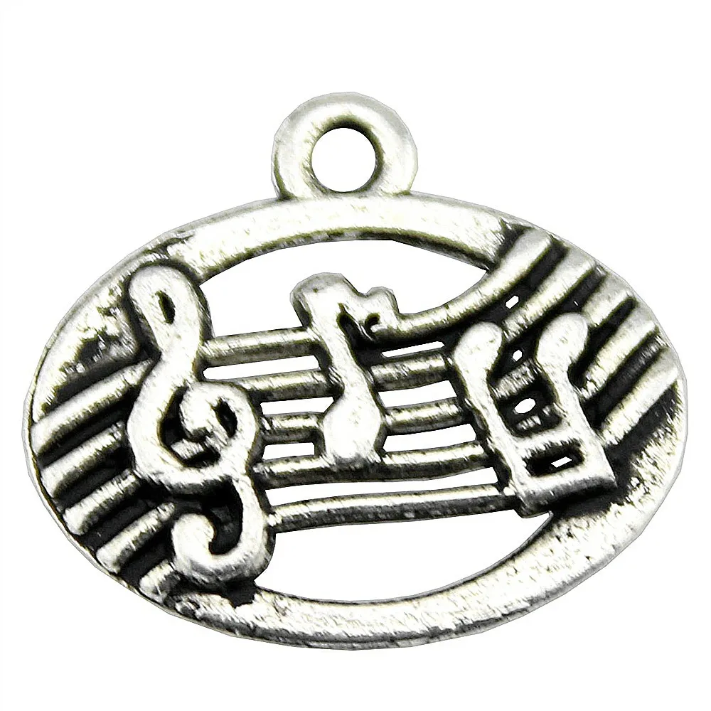 10pcs Musical Note Pendant Charms For Jewelry Making Charm Musical
