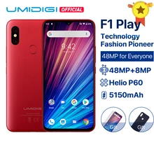 UMIDIGI F1 Android 9.0 48MP + 8MP + 16MP カメラ 5150mAh 6 ギガバイトの RAM 64 ギガバイト ROM 6.3 "FHD + エリオ P60 グローバルバージョンのスマートフォンデュアル 4 グラ(China)