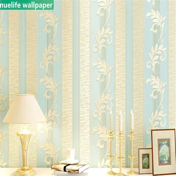 

Modern style striped pattern thick non-woven clothing store study living room bedroom kids room shop background wall paper