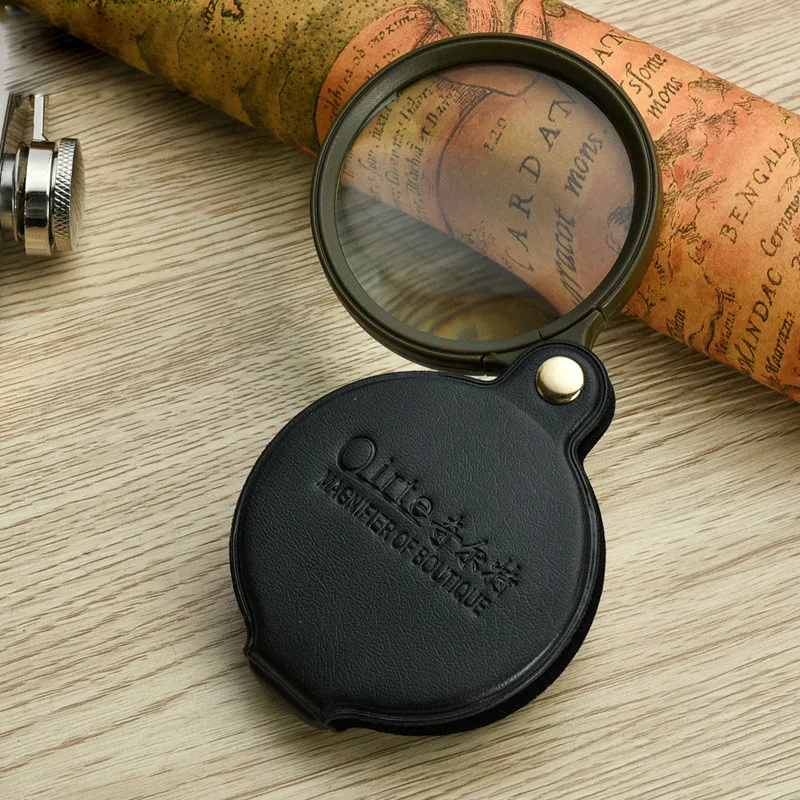 3x55mm Dobrável Lupa Lupa de Bolso para Leitura