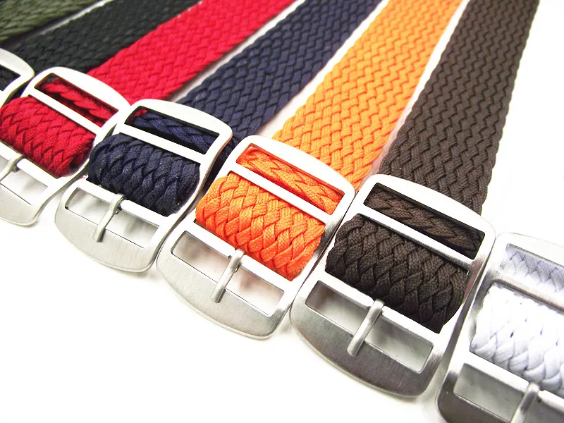 Wholesale 10PCS/Lot High Quality 16MM 18MM 20MM 22MM Nylon Straps Perlon  Straps Weave Straps Watch Strap Watch Band 13 Colors