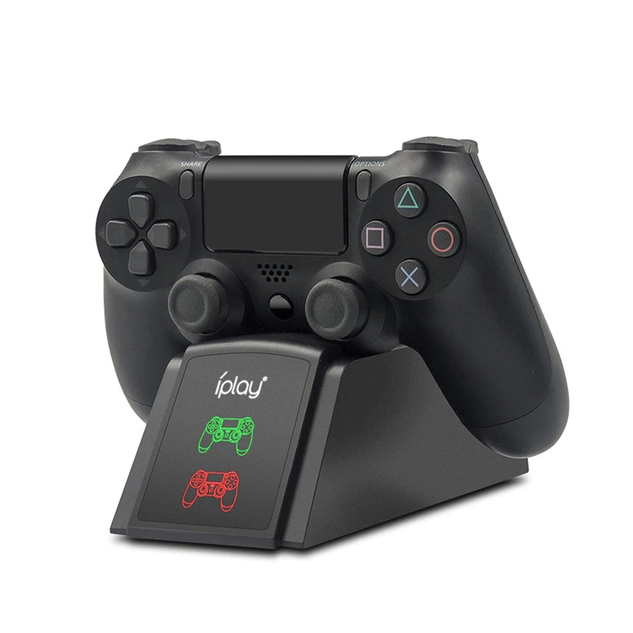 Док станция для зарядки двух геймпадов PS4 подставка быстрой Sony Playstation 4 Play PS Pro Slim