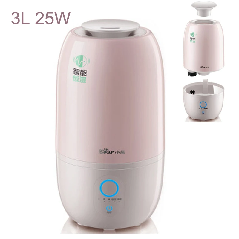 

15%JA98 Mute Ultrasonic Humidifier 3L 25W Essential Aromatherapy Diffusers Touch Adjustment Mist Maker Antibacterial Water Tank