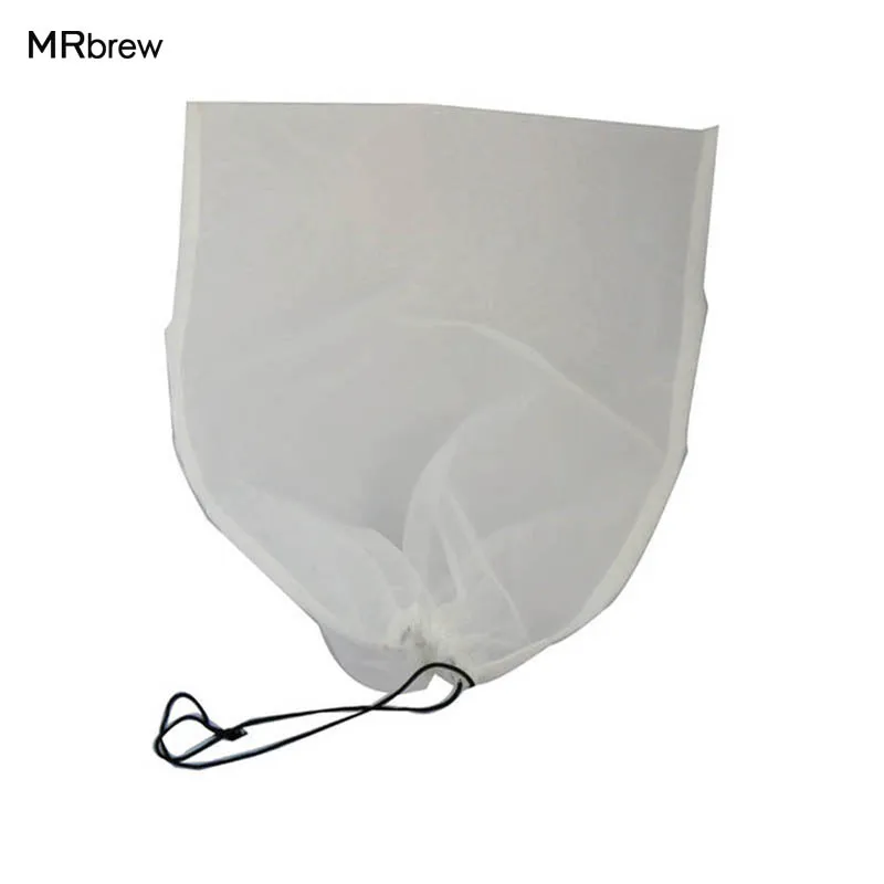

2pcs/lot 120 mesh Reusable Food Nut Milk Tea Fruit Juice Brew Wine Nylon Mesh Filter Bag 34x28cm