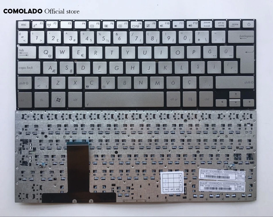 TR Turkish Keyboard For ASUS UX31LA UX31 UX31A UX31E silver laptop keyboard  TR Layout