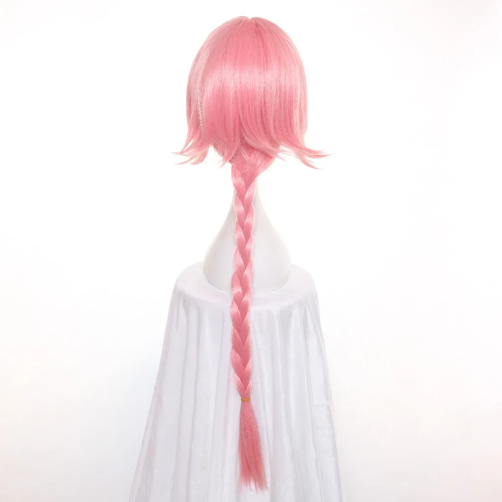 Ccutoo FGO судьба Апокриф astolfo 80 см розовый микс длинные прямые оплетка из Синтетические волосы Косплэй парик Термостойкость Волокно