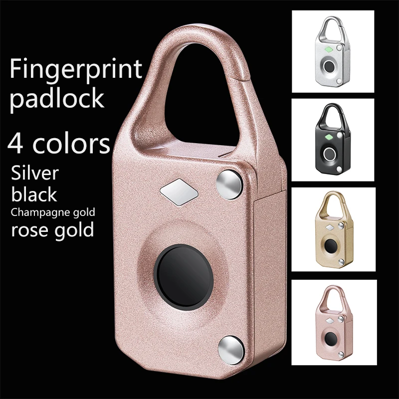 

Hot Fingerprint Lock Smart Lock Home Luggage Dormitory Locker Warehouse Door Waterproof Super Long Standby Electronic Padlock