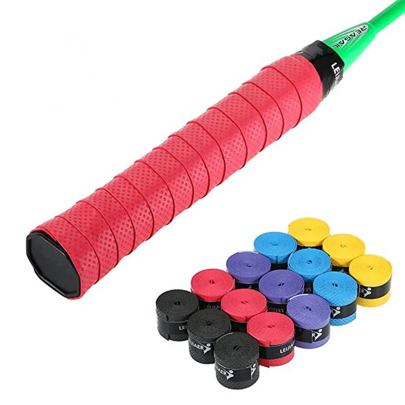 Overgrip Tape Sweat Absorption Handle Grip Band for Tennis Badminton Red 