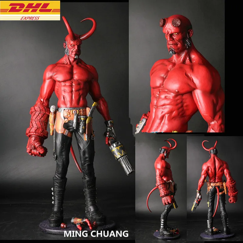像ヘルボーイバストサタン息子全長肖像 Gk アクションフィギュアコレクタブルモデル玩具 D296 Aliexpress