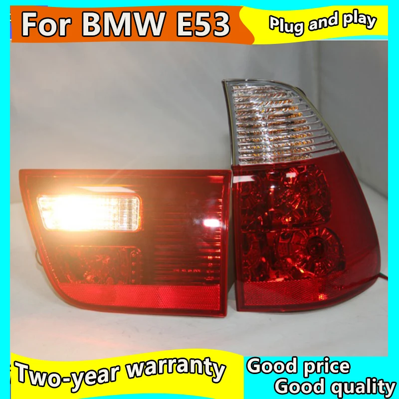 Автомобильный стильный задний светильник, задний фонарь для BMW X5 E53 1998-2006 года, светодиодный задний фонарь с поворотным сигналом, ходовой парковочный задний фонарь