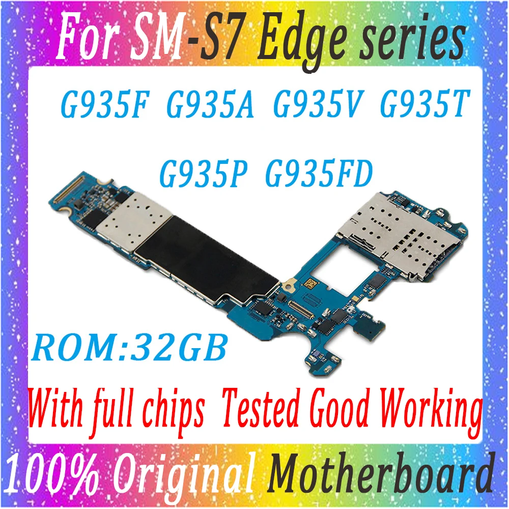 

Original Motherboard For Samsung Galaxy S7 Edge G935F G935A G935P G935T G935V G935FD Mainboard Android Logic Board With chips