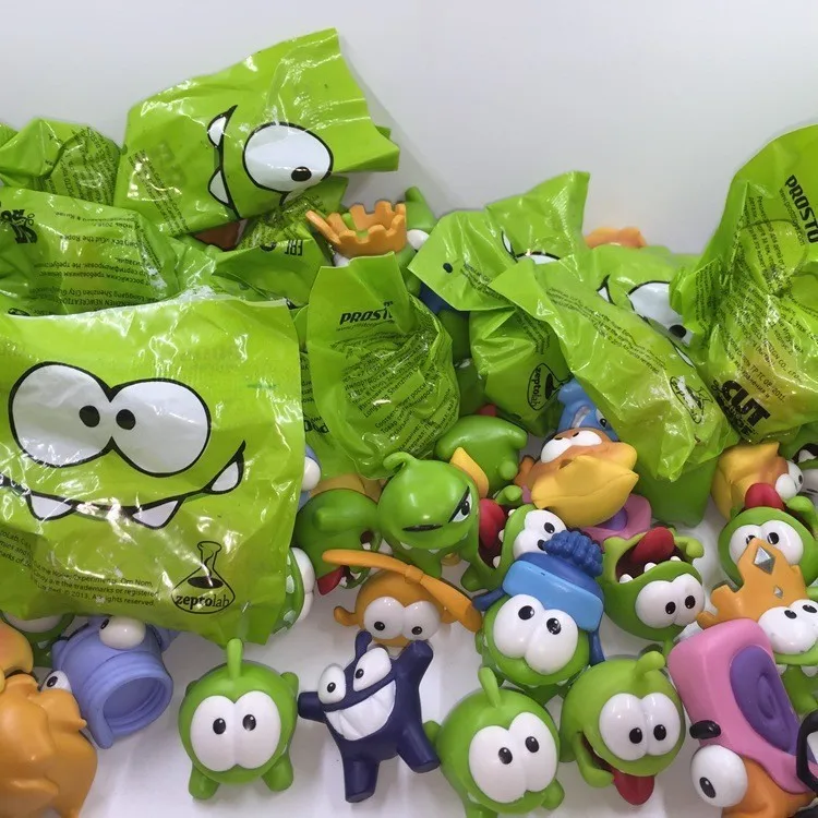 10pcs/set Rope Frog Game Figures Doll Cut The Rope Om Nom Candy Gulping Monster Toys Action Figure Toy Children Kid Gift