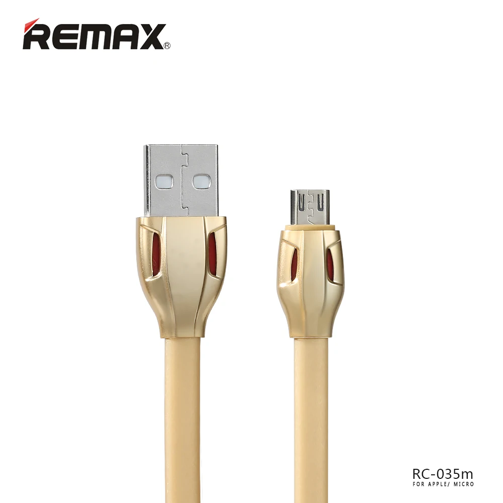 REMAX Micro USB кабель с красным индикатор освещения кабель синхронизации данных для зарядки samsung xiaomi 8 pin для iphone xr 6s 7 8 plus - Цвет: Золотой