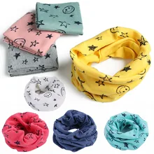 1 шт. осень-зима мальчики девочки теплый воротник шарфа хлопок O хомут для шеи Снуды