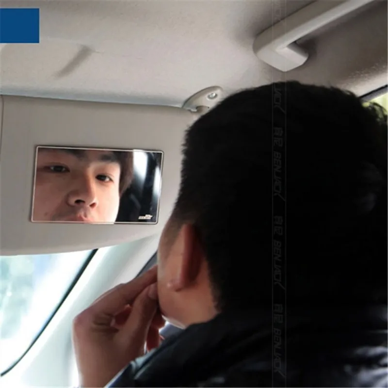 Нержавеющая сталь косметическое зеркало автомобиля солнцезащитный козырек зеркало для макияжа практичные автомобильные принадлежности декоративные аксессуары