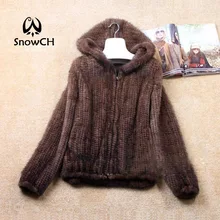 Новинка, зимнее пальто из натурального меха норки, женская верхняя одежда с длинным рукавом, модная универсальная вязаная норковая шуба, большой размер 5XL,, F282