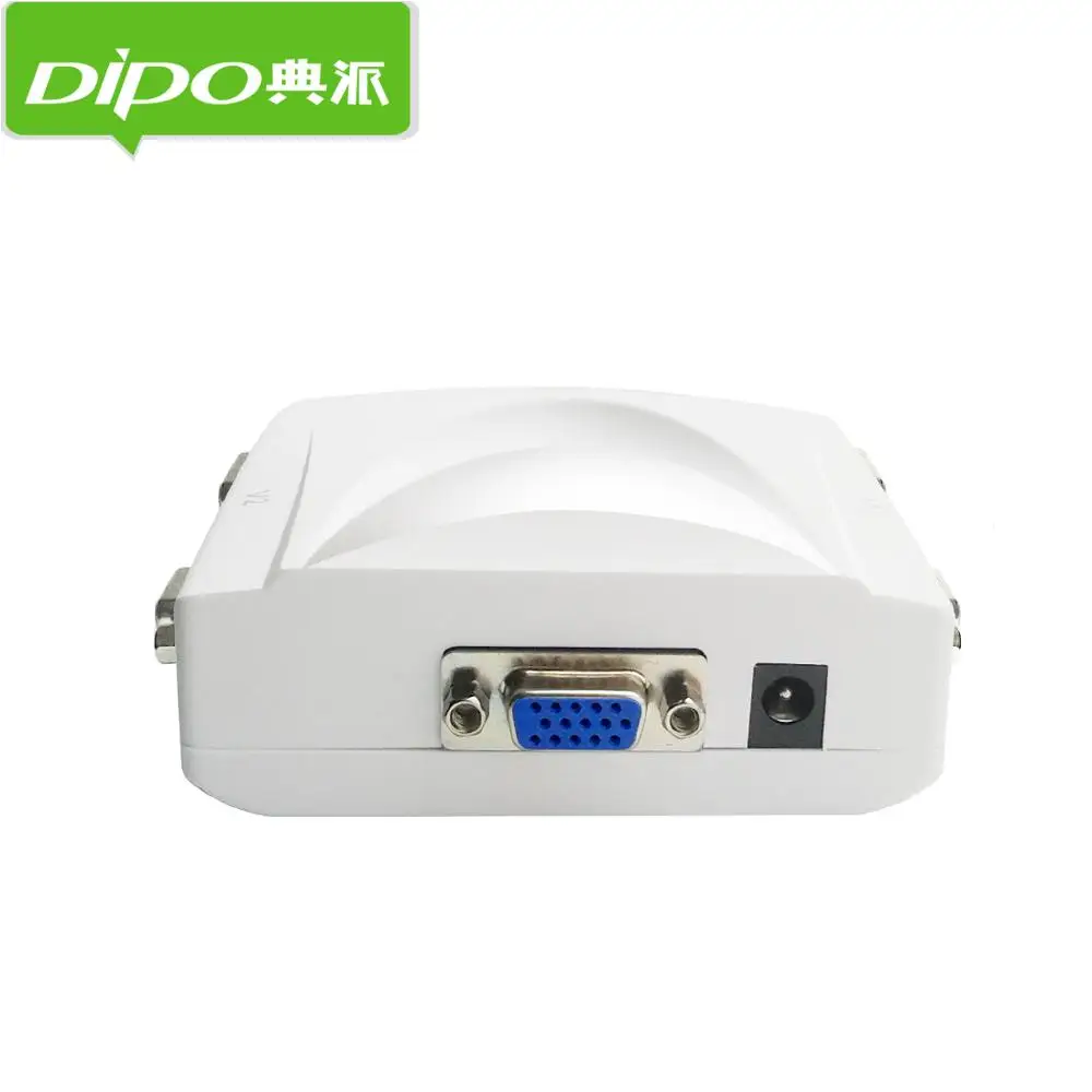 DIPO vga сплиттер 4 порта/1 вход на выхода ПК видео для монитора или проектора в то же