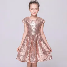 Новинка года; летняя одежда для малышей платье для девочек в европейском стиле; платье принцессы с блестками и короткими рукавами; платье для девочек одежда для малышей