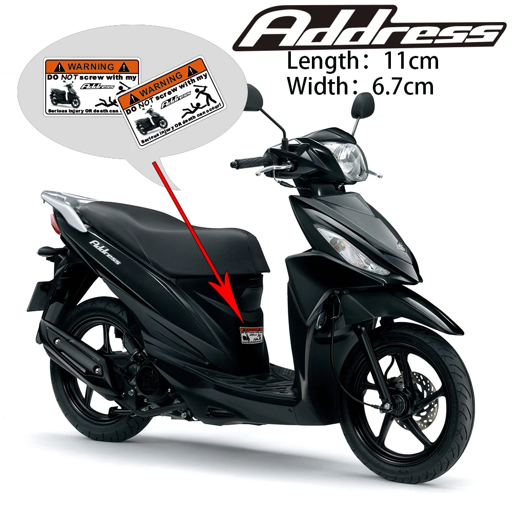 

KODASKIN 2 Pieces Do Not Screw Warning Sticker Decal for Suzuki Address Address110 Address110R Address125