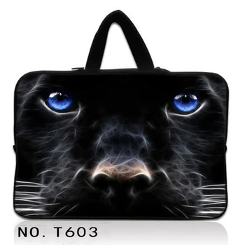 

Black Bear Face 17" 17.3" Laptop Notebook Computer PC Handle Sleeve Case Bag Cover Pouch