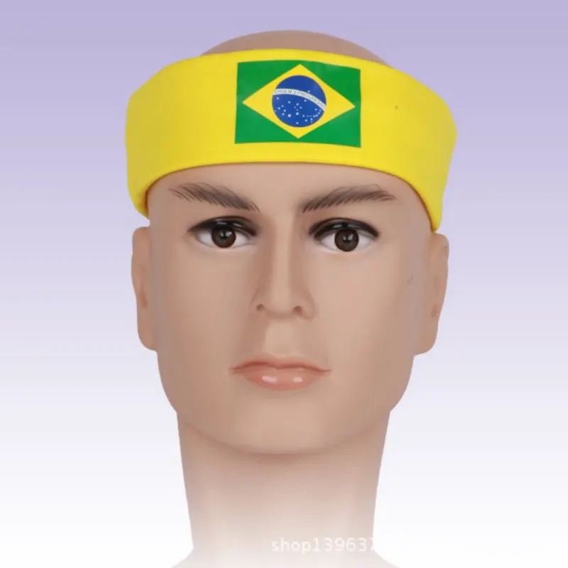 New Cheerleading Refuelling Head With International font b Football b font Match Russian Flag Pattern Cheerleading