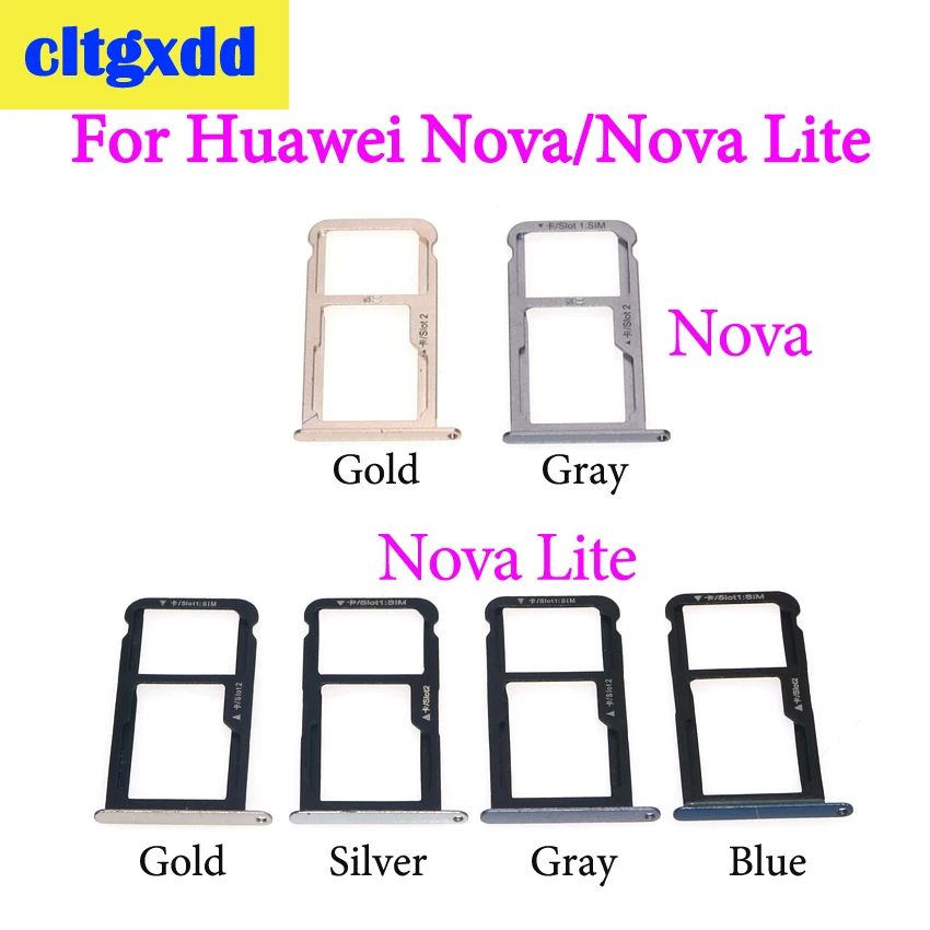 Лоток для SIM-карты cltgxdd гнезда Huawei Nova держатель адаптеры Sim-карт Lite Сменные