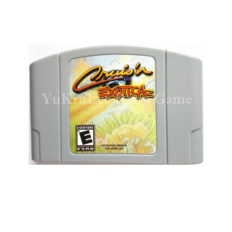 

Cruis'n Exotica Video Game Cartridge Card for 64 Bit Family Game Console US NTSC Version English Languae N46