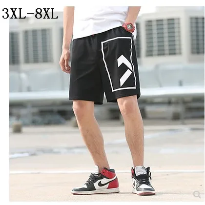 Новинка мужские летние повседневные свободные пляжные хлопковые шорты до колена шорты-бермуды masculina плюс размер 3xl-5xl 6xl 7xl 8xl