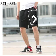Новинка мужские летние повседневные свободные пляжные хлопковые шорты до колена шорты-бермуды masculina плюс размер 3xl-5xl 6xl 7xl 8xl