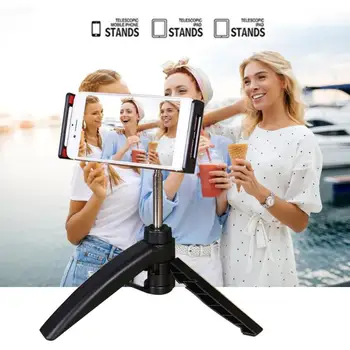 

XS-7 Portable Desktop Anti-Shake Foldable Handheld Tripod Phone Tablet Clip handheld portable desktop mini micro SLR
