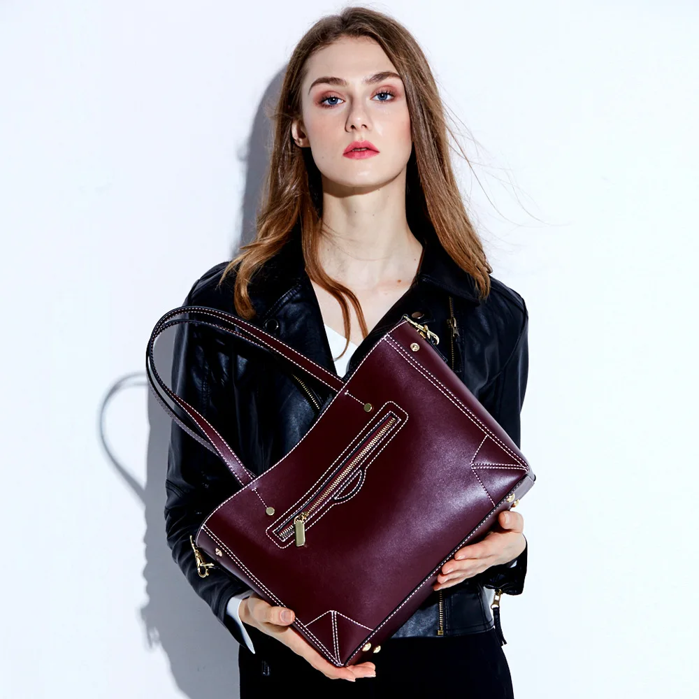 

Europe And America Big Bag 2018 New Fashion Ladies' Single Shoulder Skew Spankit Large Capacity Handbag